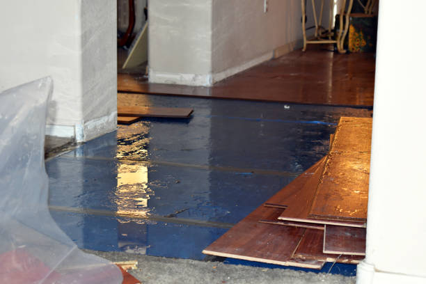 Professional Water Damage Restoration technician working in Woonsocket, RI